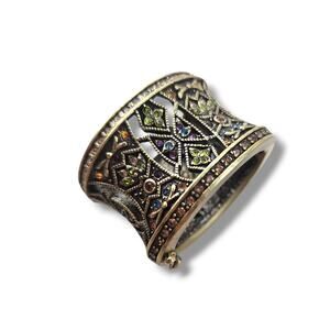 HEIDI DAUS "Byzantine Beauty" Enhancer Pendant New Swarovski Crystal Scarf Ring